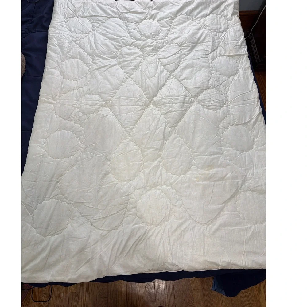 Vintage 70s Circus Quilt CribYellow Retro Carnival Animal Print 41x55 Kitsch